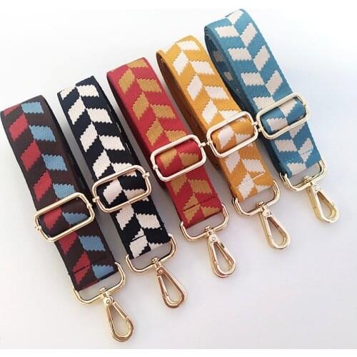 Print Bag Strap Women Shoulder Crossbody Bag Belt Adjustable Wide Strap Bag Part Accessories Female Messenger Bag Strap 130cm