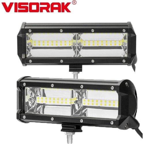 VISORAK 9" Inch Offroad LED Work Light Bar 12V 24V Truck LED Work Lamp For Pickup Auto Car JEEP Pickup 4x4 4WD ATV SUV Off Road