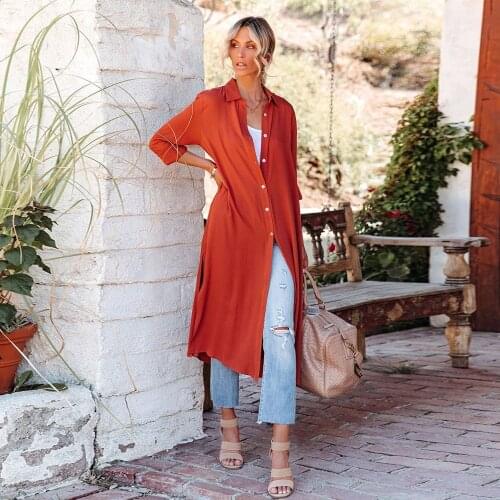 WTBERGER Women's Long Trench Coats