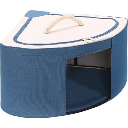 Storage box Bold steel frame storage box Waterproof Oxford cloth corner storage box Folding storage box storage organizer