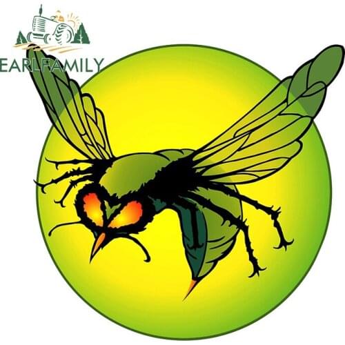 EARLFAMILY 13cm x 12.5cm for The Green Hornet Funny Car Sticker Custom Printing Refrigerator Windshield Laptop Waterproof Decal