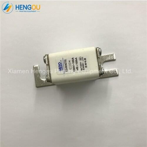 2 Pieces free shipping High Quality Offset Printing Machine Parts Fast Fuse 690V 100A RS6-00 NGT00