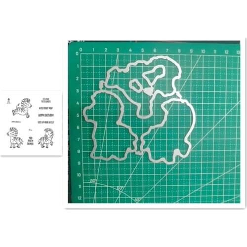 2021 Metal Cutting Dies And Stamp Stencil For DIY Scrapbooking Decorative Embossing Paper Card zebra Dies Cutting New 2021