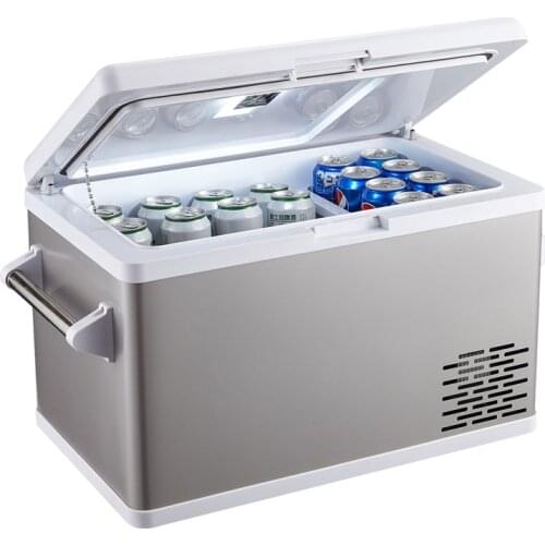 ASPENORA Portable Mini 12V Car Refrigerator Cooler With Compressor 35L Car Fridge Freezer