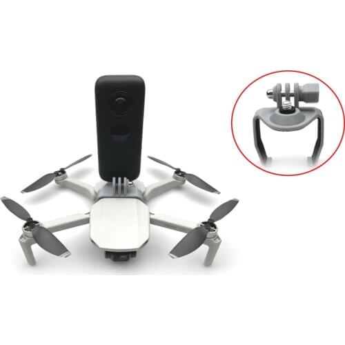 Extended Adapter Bracket Holder With 1/4 Threaded Screw for DJI Mavic Mini Drone 360 Panorama Camera For GoPro 8 Accessories