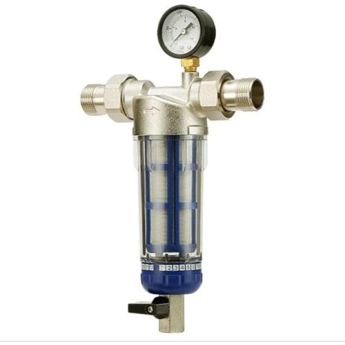 Water Purifier Fliter,Reusable Spin Down Sediment Flushable Water Filter Prefilter System Protector for Whole House