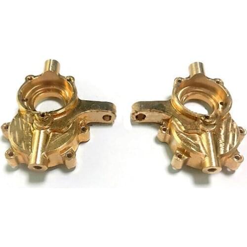 Brass Front Steering Knuckle Cup Bottom Cover Counterweight Set for REDCAT GEN8 RC Car Upgrade Parts