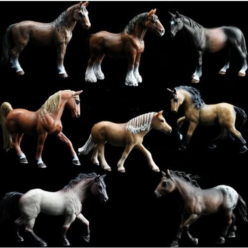 Simulation Animal Model Action Figures Toys Set Horse Kids Early Learning Educational Toys for Children Kids Gifts