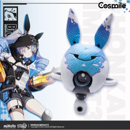 Cosmile Honkai Impact 3 Bronya Zaychik Official Rabbit Haxxor Bunny Plush Doll Soft Toy Pillow Cos Gift C