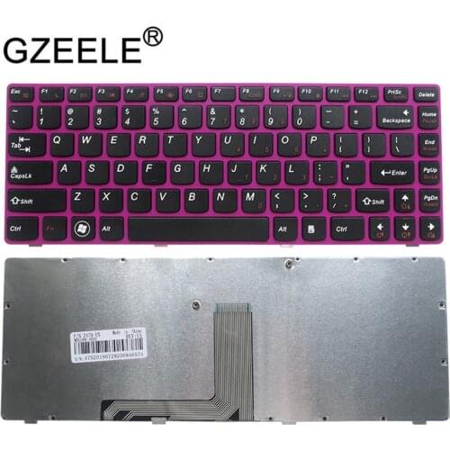 GZEELE US Red New English Laptop Keyboard For Lenovo Z470 AM Z470AT Z470AX Z470K Z470G Z475 Z370 Z370 Z470AM Z470G Z475 Z375