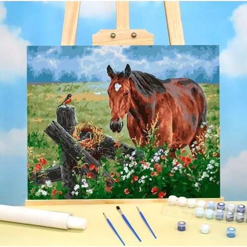 Landscape DIY Paint By Numbers Set Oil Paints 40*50 Oil Painting Home Decor For Wholesale
