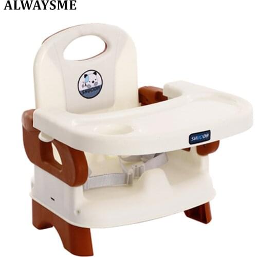 ALWAYSME Foldable Booster Seats With Tray And Seat Cushion For 6 Month-3 Years Old Baby & Kids