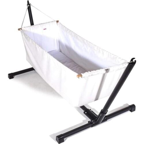 Newborn Baby or Nursery Sturdy and Strong Metal Construction Stand The Sleeping Hammock Cradle , Famous Turkish Cotton Crib Bed