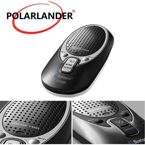 Wire With Car Charger Sun Visor Clip Bluetooth Speakerphon Mini Bluetooth Car Kit Handsfree Voice-activated Extreme Thin