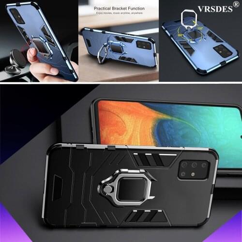 Luxury Shockproof Phone Case For Samsung Galaxy A51 A31 A11 A71 Cover Armor Ring Case For Samsung A 71 A 51 A 31 A 11 Capa Funda
