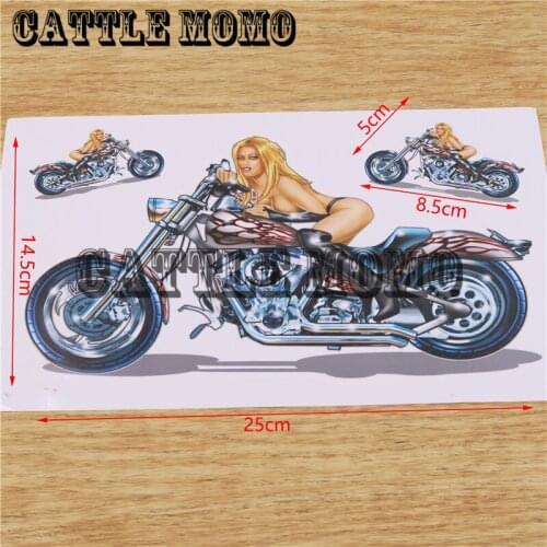 Sexy Lady Sticker Decals For Harley Body Decals For Motorbike Fuel Tank Decals Stickers