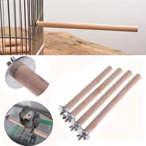 1PC New Parrot Pet Raw Wood Hanging Stand Rack Toy Wooden Platform Parakeet Branch Perches Bird Accessories for Bird Cage