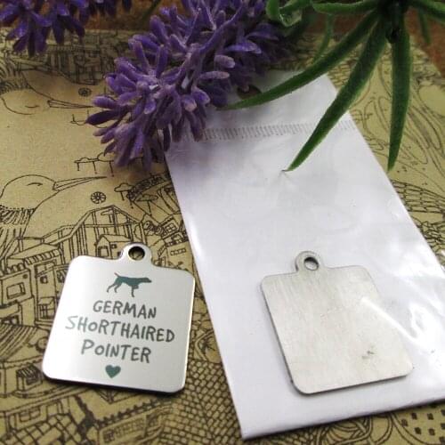 10pcs--"German Shorthaired Pointer"dog lover stainless steel charms more style for choosing DIY Charms pendants for necklace