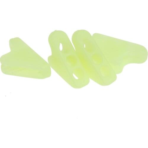 10pcs Plastic Noctilucent Tent Wind Rope Buckle Adjuster Tightener Hooks