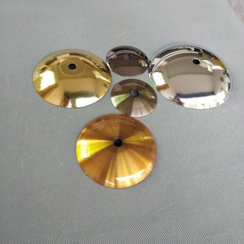 2pieces/lot 80mm 100mm 120mm lamp base tray Metal cap arc cover Plating cap plated flying saucer DIY lighting accessories