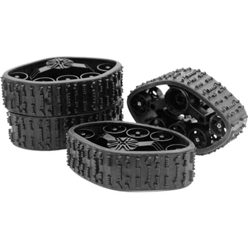 4pcs/set Military Track Wheels Snow Tires Replacement Parts for RC Crawler B36E