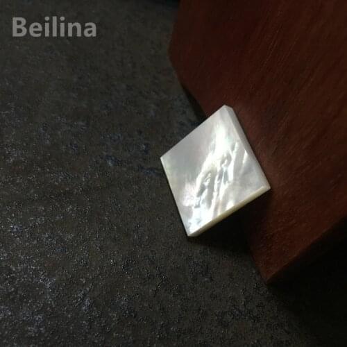 5pcs White Natural Mother of pearl Shell DIY Musical instrument Accessories and Crafts Inlay carved material Size 22mm /22mm/3mm