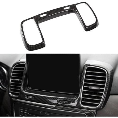 Car Center Console Air Conditioning Outlet Cover Decorative Frame for Mercedes-Benz GLS GLE W166 2016-2019