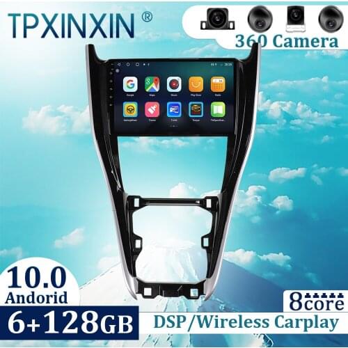 6+128GB For Toyota Harrier 2010-2017 Android 10 Carplay Radio Player Car GPS Navigation Head Unit Car Radio with Screen