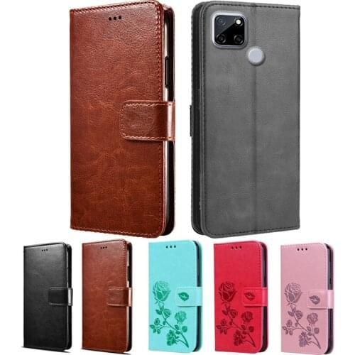 Phone Case For OPPO C12 чехол Case Flip PU Leather Wallet Stand Capa Magnetic Cover Realme C12 RMX2189 Protective Shell Bag Capa