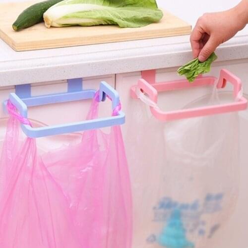 Holder Garbage Bag Rack Kitchen Gadgets Portable Hanging Trash Bag Plastic Garbage Bag Holder Storage Rack Rubbish Bag