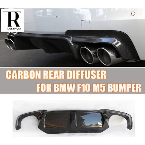 F10 M5 Carbon Fiber Rear Bumper Diffuser for BMW F10 M5 Bumper 2010 - 2016 Auto Racing Car Styling Tail Lip Spoiler Diffuser