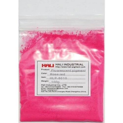 Fluorescent powder,fluorescent pigment,nail polish pigment,item:HLP-8010,color:rose red,1lot=100g,widely used,free
