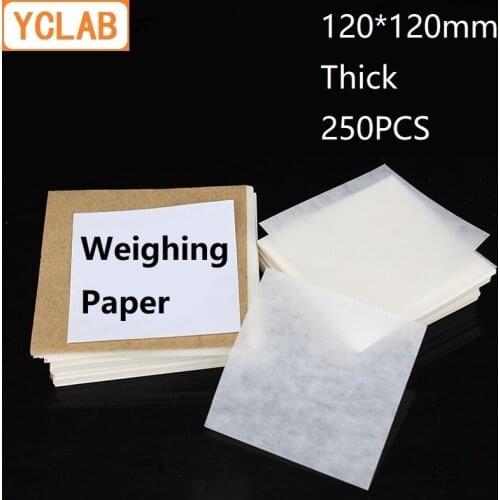 YCLAB 120*120mm Weighing Paper Square Thick 250PCS / Pack Laboratory Chemistry Equipment