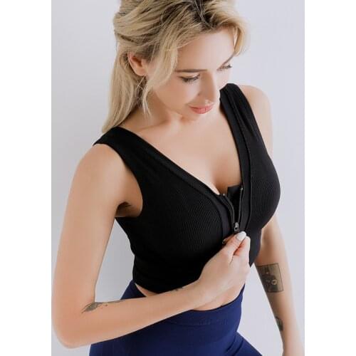 LANTECH Women Sports Bra Push Up Joggings Run Padded Yoga Sportswear Squat Training Lifting Clothes Fitness Gym Bra Workout