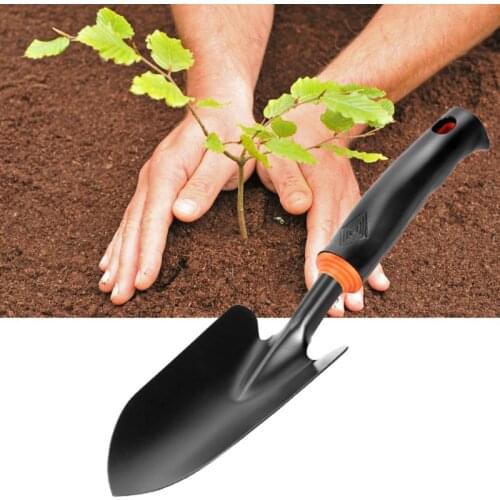 13MA Portable Garden Weeder Shovel Spade Multipurpose Tough Carbon Steel Plastic Handle Digging Trowel Bonsai Home Transplanting