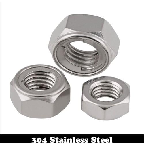 M3 M4 M5 M6 M8 DIN980 304 Stainless Steel 304SS Heavy Prevailling Torque Type Hexagon Hex Jam Stop All Metal Lock Nut