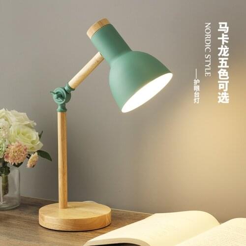 Nordic Ins Small Table Lamp, creative folding eye protection desk simple bedroom nightstand