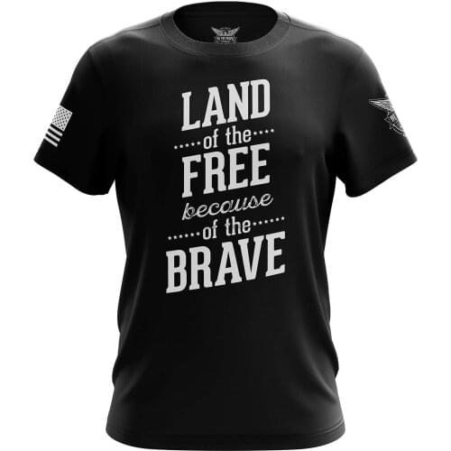 We The People Holsters - Land of The Free Because of The Brave - Short Sleeve Unisex T-Shirt
