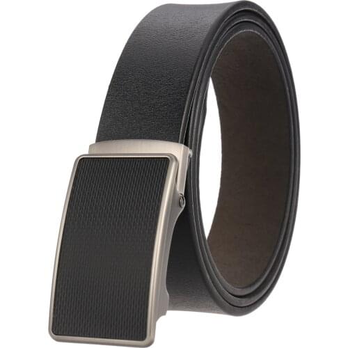 New Leisure Business Belt Toothless Automatic Buckle Belt Ly136-21801-1 Men Belts for High Quality Designer Belts