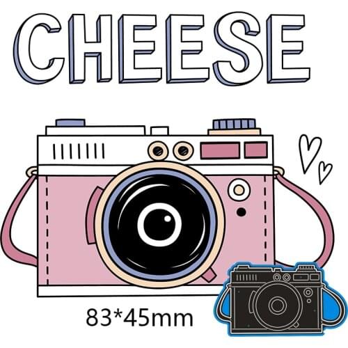 83*45mm camera new Metal Cutting Dies for card DIY Scrapbooking stencil Paper Craft Album template Dies