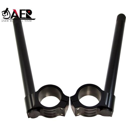 JAER Motorcycle Handlebar Adjustable 52mm Clip On 7/8" Handle Bar for Yamaha TZ250 FZR1000 for SUZUKI GSXR1100 TL1000S ZX7/7R