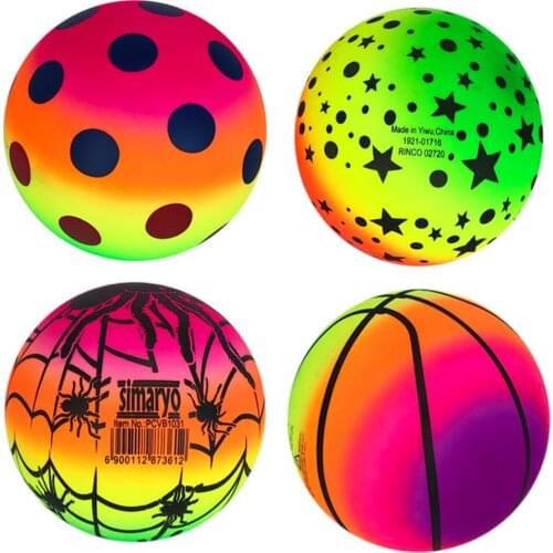 Rainbow Balls Parent Child Games Set Dodgeballs Kids Indoor Outdoor Activity Soccers Pool Beach Playground Physical Exercise