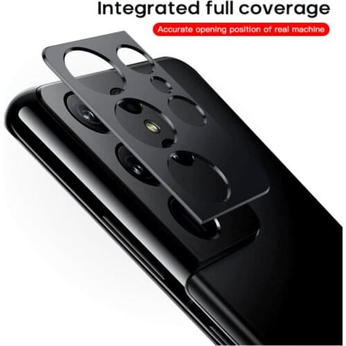 Camera Glass For Samsung S21 S21 Plus S21 Ultra Metal Protector Film Lens Metal Aluminum Alloy Sheet Rear Camera Protection Film