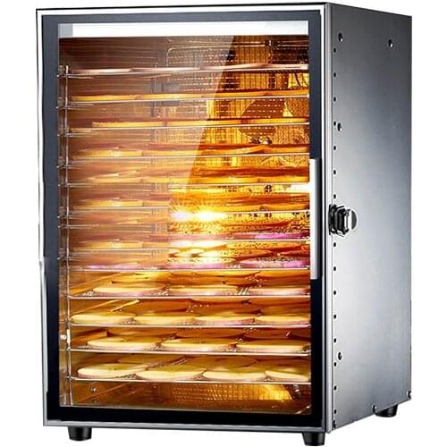 Food Dehydration Dryer Dried Fruit Machine Household and Commercial Smart Touch 12-layer Capacity Visual Door Lighted