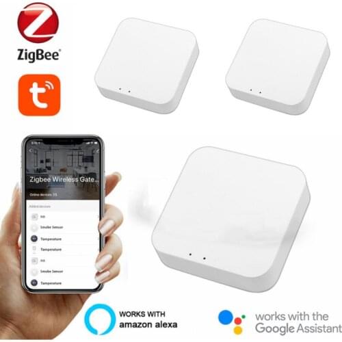 Tuya ZigBee Smart Gateway Hub Smart Home Bridge Smart Life APP Wireless Remote Controller Works with Alexa Google Home