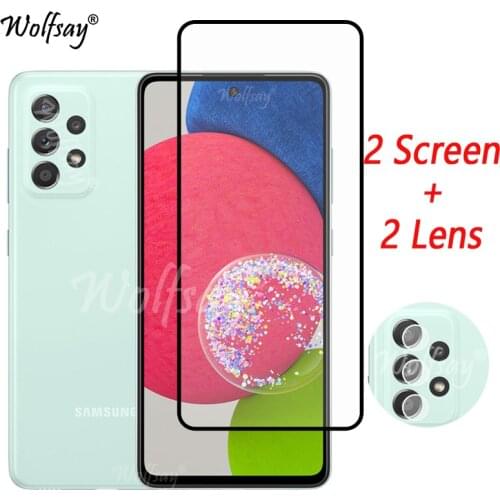 Full Cover Tempered Glass For Samsung Galaxy A52S 5G Screen Protector For Samsung A52S 5G Camera Glass For Samsung A52S 5G Glass