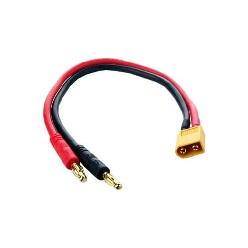 2pcs Lipo Battery Charge Cable with 30cm 12awg silicone cable with XT30/XT60/XT90 T-Plug for FPV RC iMax B6 B6AC battery charger