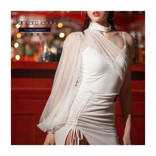 Latin Dance Dress Women Latin Competition Dress Ballroom Dress Latin Long Sleeve Tango Cha Cha Rumba Dance Costumes Performace