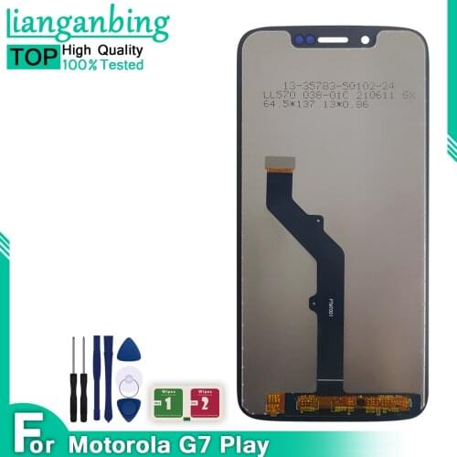 100% Tested LCD 5.7" For Motorola Moto G7 Play XT1952 XT1955 LCD Display Touch Screen Repair Assembly Replacement Parts