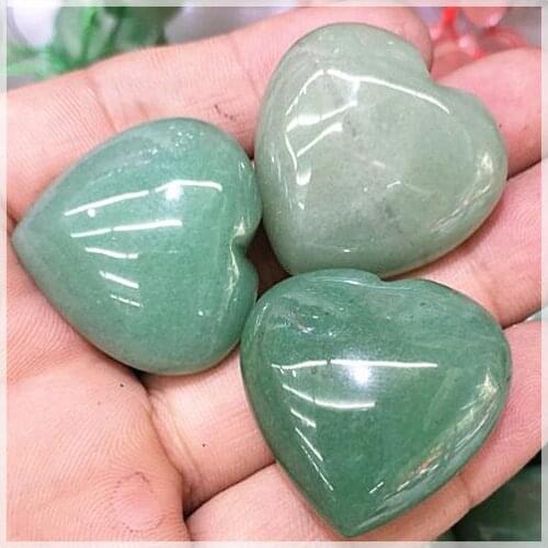 Wholesale gem stone heart shape NO HOLE size 30mm factory stone beads directly selling top fashion opal glass rose quartzz